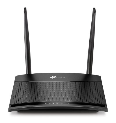 TP-Link TL-MR100 300Mbps 2.4GHz Wireless N 4G LTE, Wi-Fi N300, Plug and Play, Parental Controls, Guest Network, with Micro SIM Card Slot, WiFi Router, Black