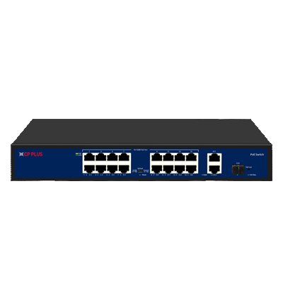 CP Plus 19 Ports Switch with 16 PoE Ports & 2 Gigabit + 1 SFP Port